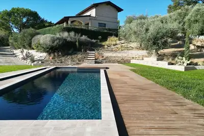 Image de Magnifique maison de vacances privée avec climatisation, piscine privée, Wifi, Tv, vue panoramique