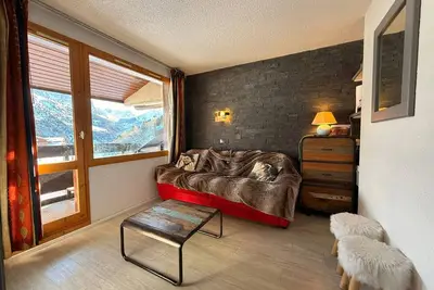 Image de Studio au pied des pistes, balcon vue pistes - Méribel Mottaret