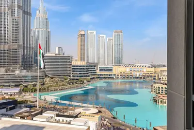 Image de Durrani Homes - Minimal Luxe 3br with Burj Khalifa and fountain view