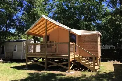 Image de C- Lodge pilotis - 2 chambres 24m² avec terrasse couverte 5 personnes