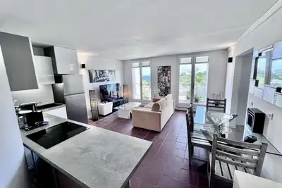 Image de Lounge T3 deux chambres vue mer Mare Gaillard