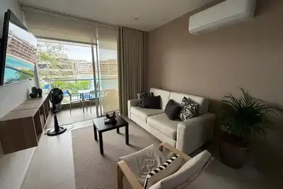 Image de Spectacular 1-bedroom apartment overlooking the endless Crystal Lagoon Beach