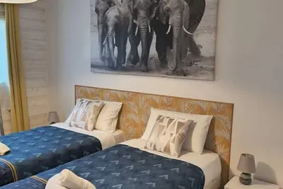 Image de Gîte : 4 pers, 2 chambres, 2 salles de bain avec espace bien être