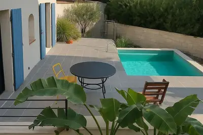 Image de Maison avec piscine et accès direct à la plage
