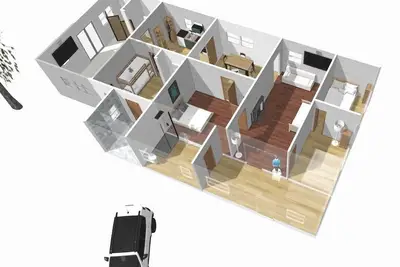 Image de 5-bedroom Forest Home under serene 300 year old live Oaks