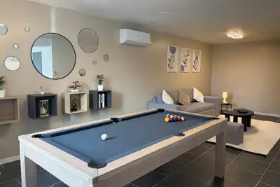 Image de Duplex 6 personnes, 3 chambres, Billard & Netflix. Tout équipé