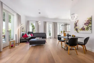 Image de Exclusive beach shell vacation apartment with sauna and pool.