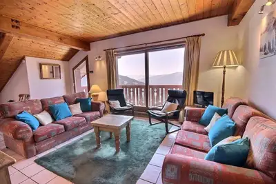 Image de À 150m des pistes de ski, 3ème étage, télévision, 95m², Peisey-Vallandry