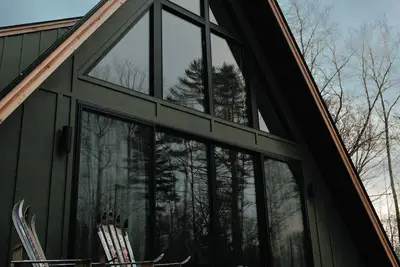 Cozy A frame cabin in Ludlow