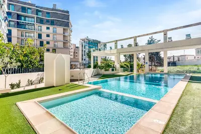 Image de Appartement de vacances à Calpe avec piscine partagée, Wi-Fi et climatisation