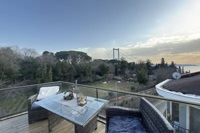 Panoramic Bosphorus View Terrace Flat
