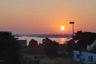 Image de Chambre d’hôtes « Er Vingle - Suite » avec vue mer, terrasse partagée et Wi-Fi