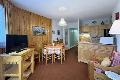 Image de Pied des pistes de ski, 3ème étage, balcon, télévision, 32m², Les Orres