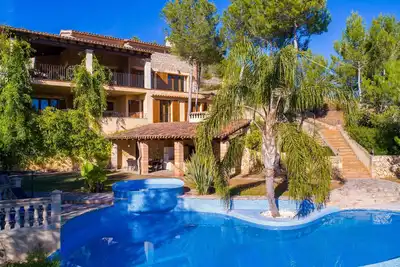 Superbe maison à Son Macia avec piscine privée, utilisable à l'intérieur.