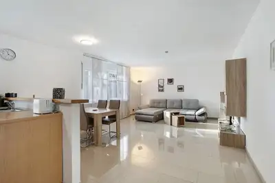 Image de Appartement « Ferienwohnung, 60 m² » avec terrasse partagée, jardin privé et Wi-Fi