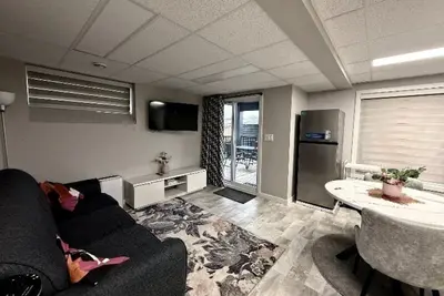 Cozy Lakeview walk-out basement