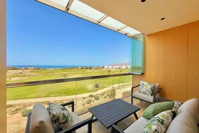 Image de Panoramique vue sur mer avec accès piscine à Taghazout Bay