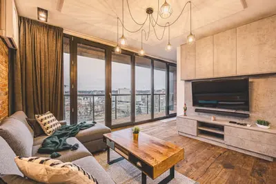 Elegant City Escape with Scenic Balcony