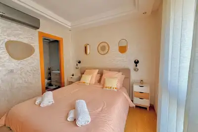 Image de The Confortable & Design Apt with pools and beach access in Taghazout Bay