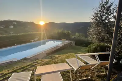 Image de Maison de vacances 'Casa Sogno Italiano Toscane' avec vue sur les collines, Wi-Fi & climatisation (5-6 pers. )