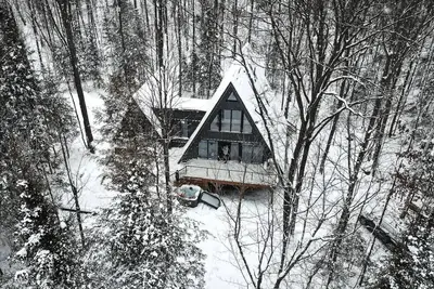 Image de Sauna + Hot Tub + Lake, Off-Grid A‑Frame Retreat