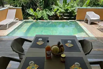 Villa Mabouya 4/5 pers. piscine balnéo privée