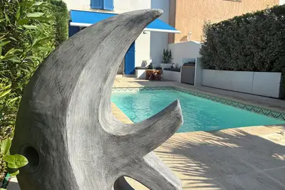 Image de Maison de pêcheur, piscine privé, clim, wifi, place amarrage incluse