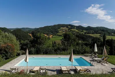 Image de Merveilleuse maison de vacances privée avec piscine privée, Wifi, Tv, patio et vue panoramique