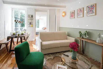 Image de Appartement 1er étage avec chambre et canapé-lit. Emplacement N°1