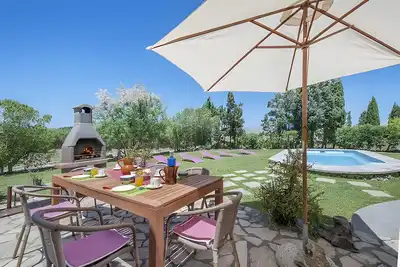 Image de Villa « Las Palmeras » avec vue sur la montagne, Wi-Fi et climatisation