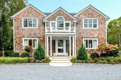 Classic Shingled Cape in Quogue, Private Pool, Expansive Deck, Prime. . .