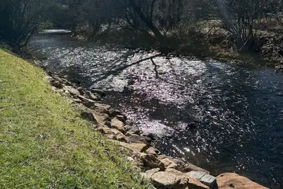 Image de 50+ travelers. Peaceful creekfront campsite on Deep Creek in Bryson City.