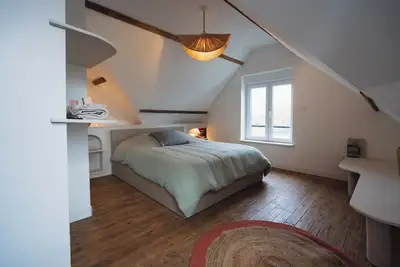 Image de La Cousinerie - Appartement duplex stylé 6 personnes, idéal famille, travail