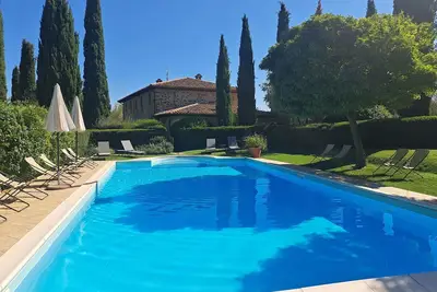 Image de Maison de vacances privée avec piscine privée, Wifi, climatisation, patio, près de Montalcino