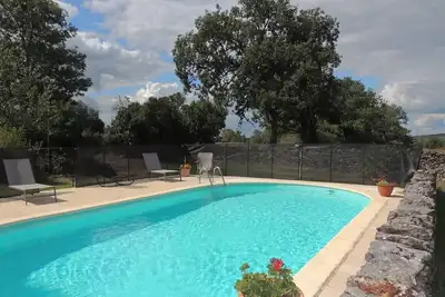 Image de La Bergerie de la Borie, piscine, près Rocamadour