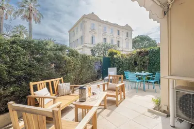 Image de 3p et rez-de-jardin en résidence avec piscine, proche centre