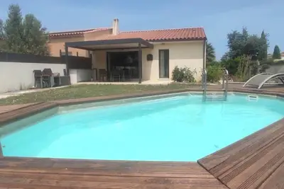 Image de Villa avec piscine privée proche Pézenas – calme, vignobles et mer à 35 min