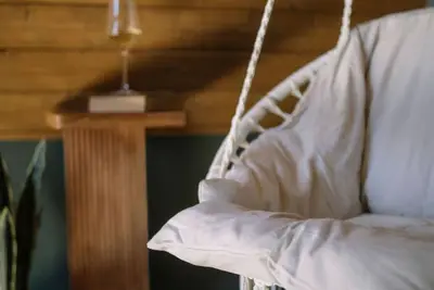 Image de New A-frame with sauna, fire pit & close to town