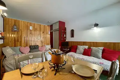 Image de Studio au pied des pistes pour 4 pers. avec Parking