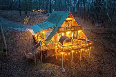 Image de A-Frame - Barrel Hot tub, Barrel Sauna, Fire Pit