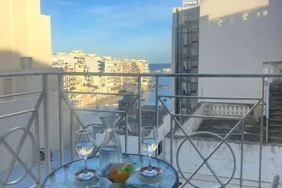St Julians 2bdr Apartment with Distant Seaview