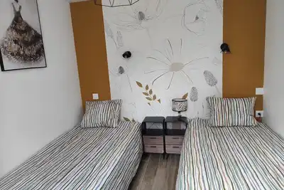 Image de Maison de vacances « L’escale des Voyageurs » dans Saint-Méen-le-Grand - garage à vélos disponible