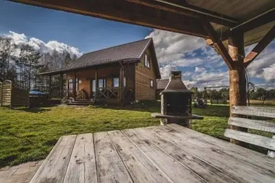 Image de Maison de vacances avec étang privé, sauna