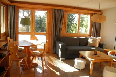 Image de Situé à proximité du centre du village de Chandolin dans un environnement paisible, cet appartement