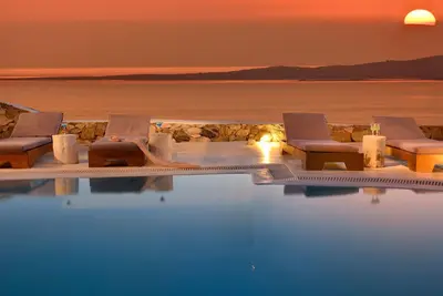 Image de Superb Beach Access Luxury Sea Villa Pool by Calypso Sunset by Interhome