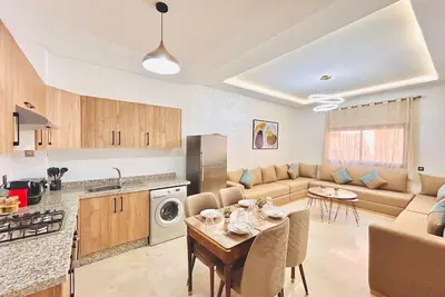 Image de New Appart à Guéliz, piscine, balcon et parking