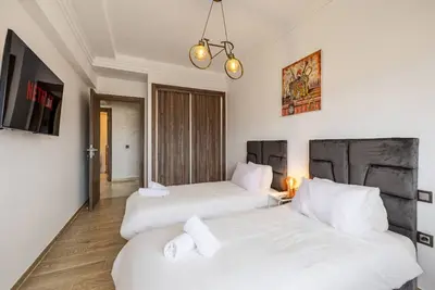 Image de Guéliz 2br Near M Avenue – Piscine, Balcons & Clim