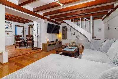 Image de Maison de vacances avec terrasse et vue sur la mer