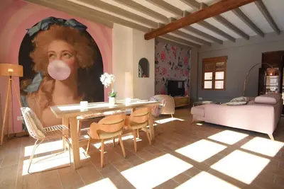 Image de Maison de vacances 'La Bonita De Pego' avec vue montagne, Wi-Fi et climatisation