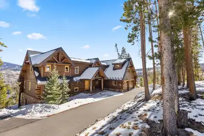 Log Masterpiece with 5 Master Suites, Pool Table, Hot Tub